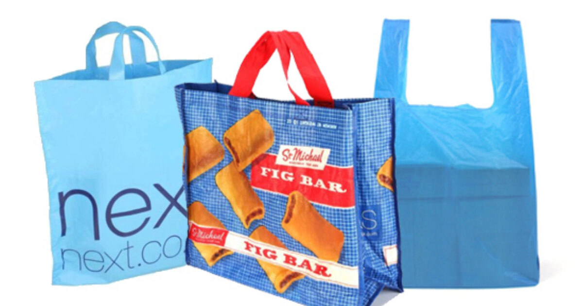 Environmental discount shopping bags